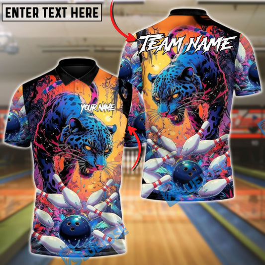 BlueJose Bowling Black Panther Fury Personalized Name, Team Name 3D Shirt