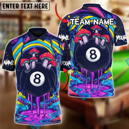 BlueJose Billiards 8 Ball Midnight Mushroom Personalized Shirt