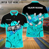 BlueJoses Bowling And Pins Sport Customized Name 3D Shirt ( 6 Colors)