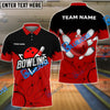 BlueJoses Bowling And Pins Sport Customized Name 3D Shirt ( 6 Colors)