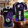 BlueJose Billiards Ball 8 Fire Claws Scratch Personalized Name Shirt (4 Colors)