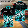 BlueJose Bowling And Pins Explosive Graffiti Strike Customized Name, Team Name 3D Shirt (4 Colors)