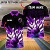 BlueJose Bowling And Pins Explosive Graffiti Strike Customized Name, Team Name 3D Shirt (4 Colors)