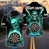 BlueJose Darts Death Mark Personalized Name, Team Name Unisex Shirt (4 Colors)