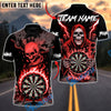 BlueJose Darts Death Mark Personalized Name, Team Name Unisex Shirt (4 Colors)