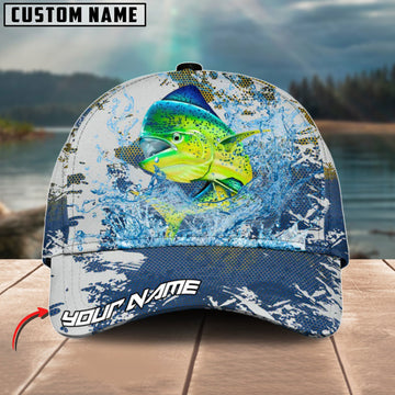 Bluejose Mahi Mahi Fishing Hooked On Victory Personalized Cap