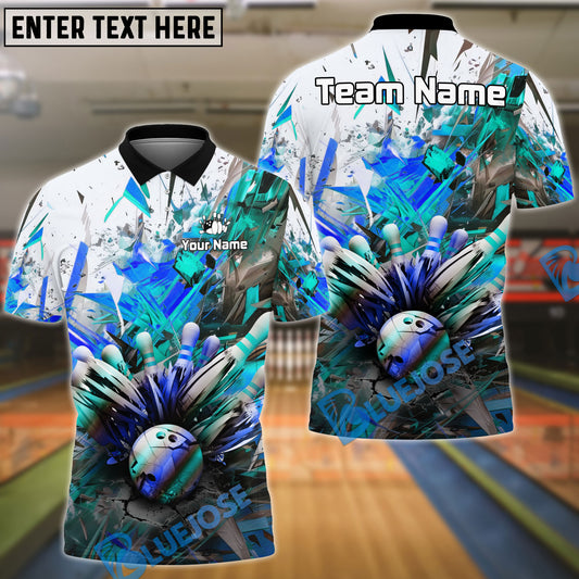 BlueJose Bowling And Pins World End Customized Name 3D Shirt (4 Colors)