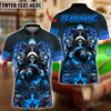 BlueJose Billiards Ball 8 Pool Skull Dragon Personalized Name & Team Name Shirt (4 Colors)