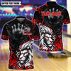BlueJose Bowling And Pins White Lion King Customized Name, Team Name 3D Shirt (4 Colors)