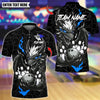 BlueJose Bowling And Pins Black Dragon Strike Power Customized Name, Team Name 3D Shirt (4 Colors)