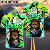 BlueJose Darts Bear Hoodie Striking Look Personalized Name, Team Name Shirt (4 Colors)