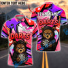 BlueJose Darts Bear Hoodie Striking Look Personalized Name, Team Name Shirt (4 Colors)