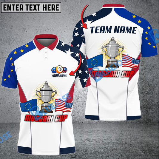 BlueJose Billiards Mosconi Cup Personalized Name, Team Name Shirt