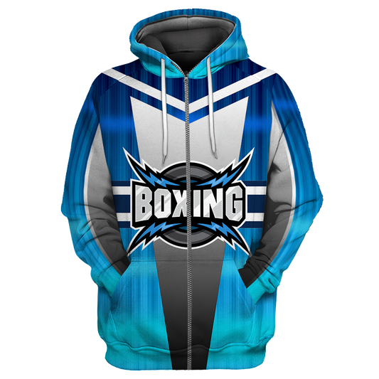 BlueJose Boxing Blue Version 3D Hoodie