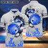 BlueJose Bowling And Pins Break Multicolor Customized Name 3D Shirt