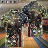 BlueJoses Bowling And Pins Eagles Army Multicolor Customized Name 3D Shirt ( 4 Colors )
