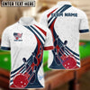 BlueJose Bowling And Pins American Flag Star Customized Name 3D Shirt