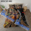 Bluejose Custom Text Premium Deer Hunting Bedding Set 3D All Over Printed ( 4 Colors )