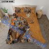 Bluejose Custom Text Wilderness Cross Deer Hunting Bedding Set 3D All Over Printed ( 4 Colors )