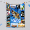 BlueJose Walleye Fishing Lovers Blanket