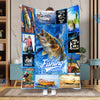 BlueJose Walleye Fishing Lovers Blanket