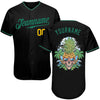 BlueJose Custom  Skull Pineapple Head Baseball Jersey