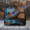 BlueJose Hunting Deer Cross Leather Black And Brown Pattern Multicolor Personalized Cap