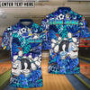 BlueJose Bowling And Pins Funny Graffiti Customized Name 3D Shirt (4 Colors)