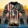 BlueJose Personalized Premium Deer Hunting 3D Hoodie (3 Colors)