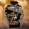 BlueJose Really Like Hunting - Deer Hunting 3D Hoodie (3 Colors)