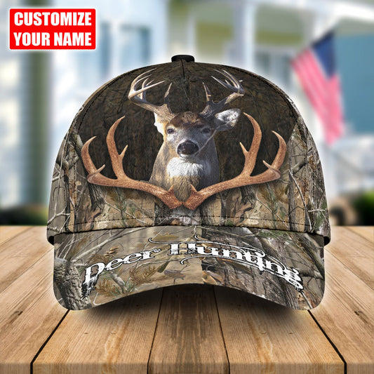 BlueJose Personalized Hunting Deer Camo In Antler Classic Cap