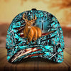 BlueJose Premium Cross And Deer Multicolor 3D Personalized Cap