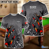 BlueJose 8 Ball Paint Splash Billiard Custom Name Shirt For Canadian