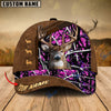 BlueJose Deer Hunting Premium Brown Pattern Personalized Name Cap