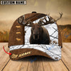 BlueJose Moose Hunting Premium Brown Pattern Personalized Name Cap