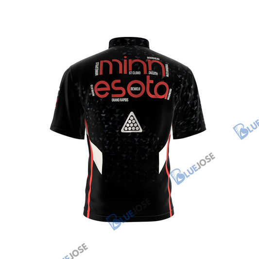 BlueJose Minnesota Billiards Personalized Name Shirt