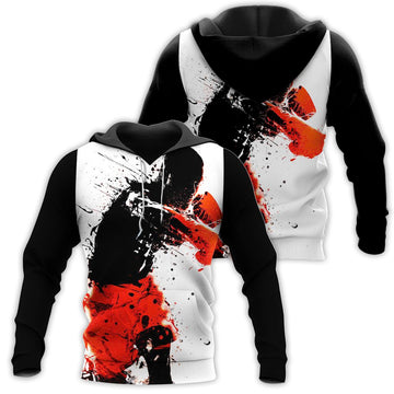 BlueJose Boxing Man Paint Art 3D Hoodie