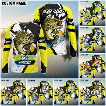 Bluejose Fishing Funny Beer Skin Custom Name & Team Name 3D Shirts (12 Breeds)