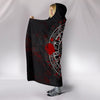 Viking Style Hooded Blanket - Viking Bear Claws Blood Tattoo A27