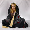 Viking Style Hooded Blanket - Odin Huginn and Muninn Rune Blood A27