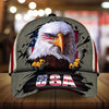 BlueJose The Unique Usa Eagle 3D Cap Cracked Personalized