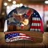 BlueJose Premium Eagle 3D Hat, United State Of Texas Personalized