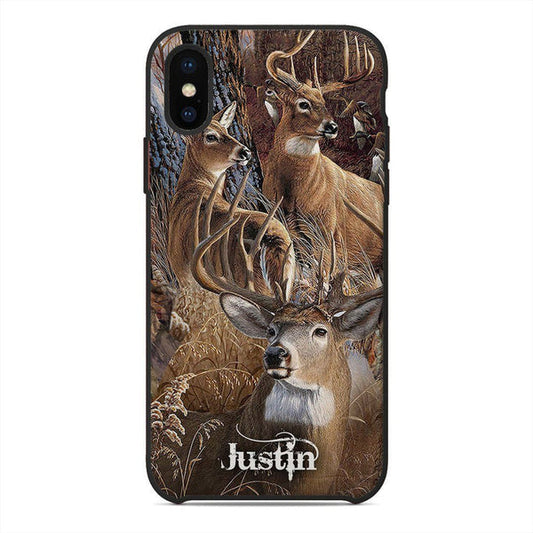 BlueJose Deer Hunting Personalized Name Phone Case