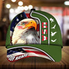 BlueJose Premium Usa Eagle, Patriot Multicolor 3D Hat Personalized