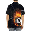 BlueJose Personalized Billiard 9 Ball Fire Flame Hawaiian Shirt