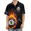 BlueJose Personalized Billiard 9 Ball Fire Flame Hawaiian Shirt