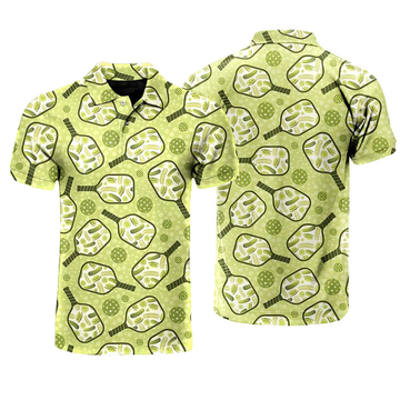 BlueJose Pickleball Nature 3D Polo Shirt