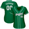 BlueJose Custom Kelly Green White-Gray Authentic St. Patrick'S Day Baseball Jersey