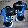 BlueJoses Fire Bowling And Pins Multicolor Option Customized Name 3D Shirt