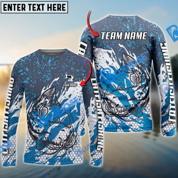 Bluejose Catfish Fishing Bluefin Sport Custom Name & Team Name 3D Shirts